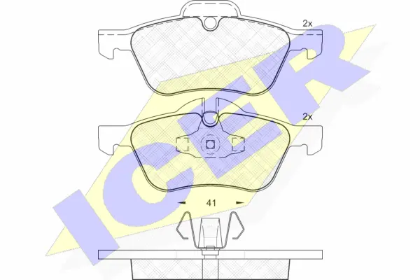 Brake Pad Set, disc brake (181434)