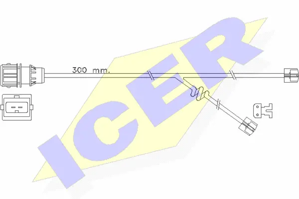 Warning Contact, brake pad wear (610304 E C)