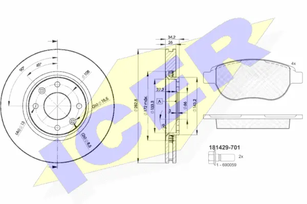 Brake Kit, disc brake (31429-4752)