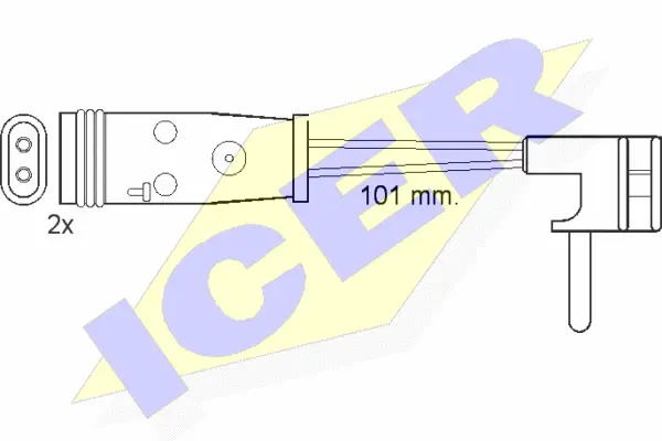 Warning Contact, brake pad wear (610332 E C)