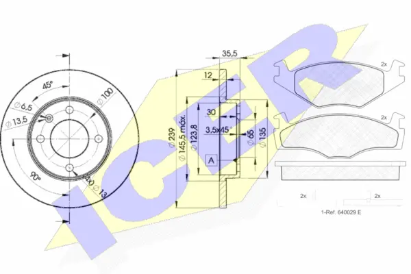 Brake Kit, disc brake (30460-3300)