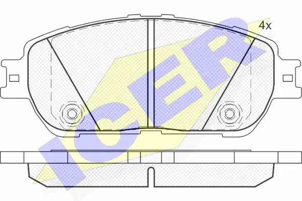 Brake Pad Set, disc brake (181690)