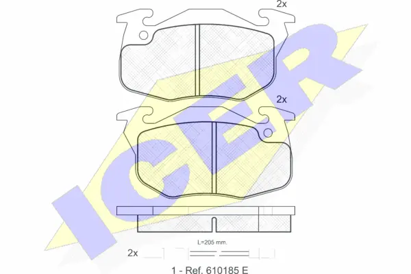 Brake Pad Set, disc brake (180746)