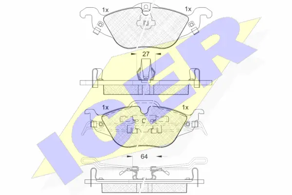 Brake Pad Set, disc brake (181249)
