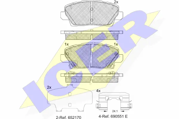 Brake Pad Set, disc brake (182375)