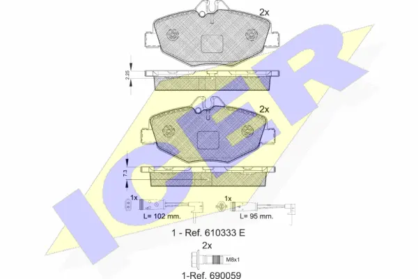 Brake Pad Set, disc brake (181527-701)