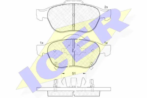 Brake Pad Set, disc brake (181556)