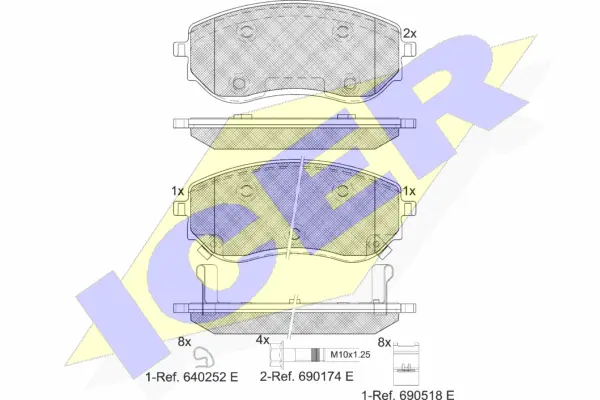 Brake Pad Set, disc brake (182342)