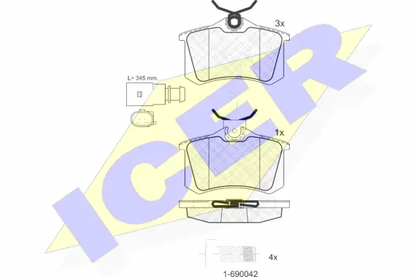 Brake Pad Set, disc brake (181387-203)