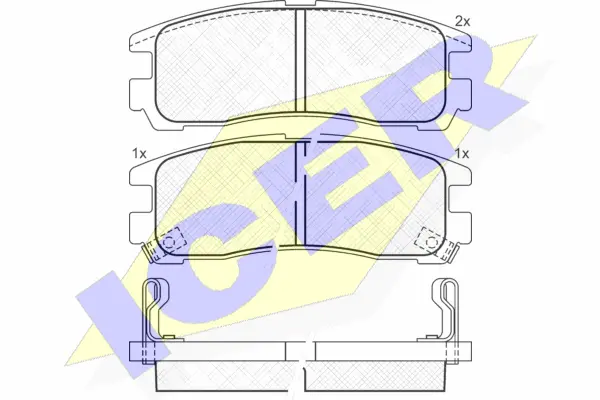 Brake Pad Set, disc brake (180981)