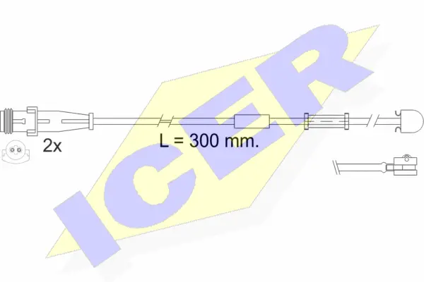 Warning Contact, brake pad wear (610504 E C)