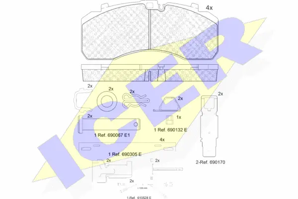 Brake Pad Set, disc brake (152091-113)