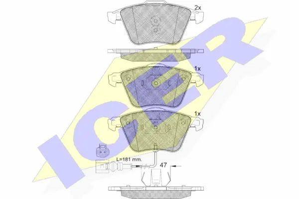 Brake Pad Set, disc brake (182148)