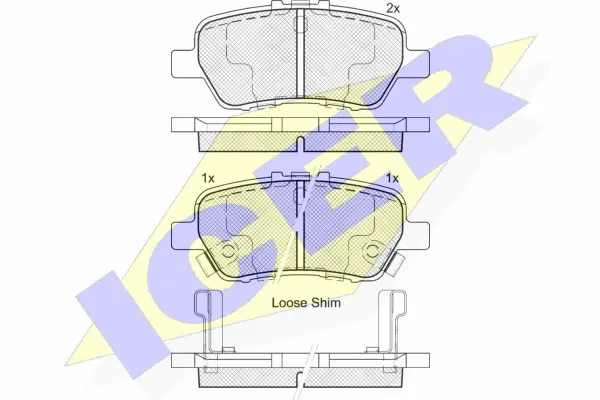 Brake Pad Set, disc brake (182215)