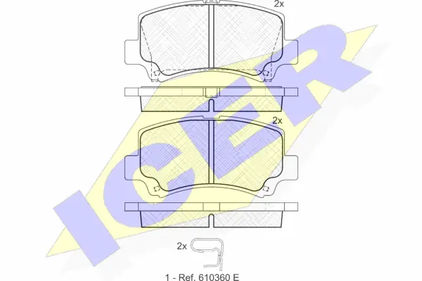 Brake Pad Set, disc brake (181589)