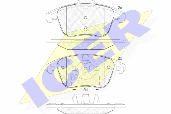 Brake Pad Set, disc brake (181866-200)