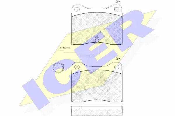 Brake Pad Set, disc brake (180528)
