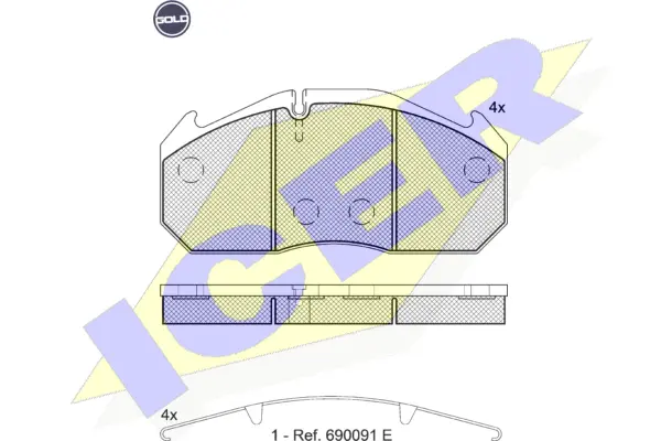 Brake Pad Set, disc brake (151040 G)
