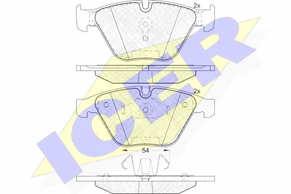 Brake Pad Set, disc brake (181940)