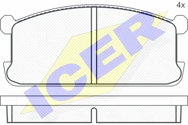 Brake Pad Set, disc brake (180286)