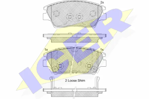 Brake Pad Set, disc brake (182293)