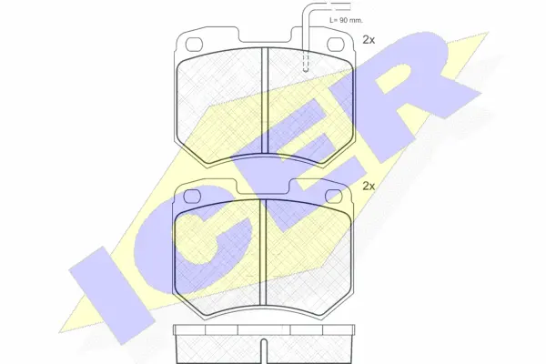 Brake Pad Set, disc brake (180314)