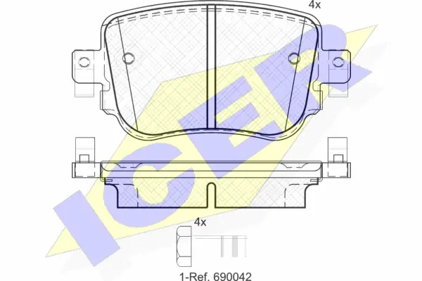 Brake Pad Set, disc brake (182152)