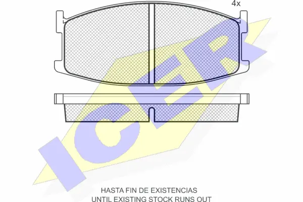 Brake Pad Set, disc brake (180296)