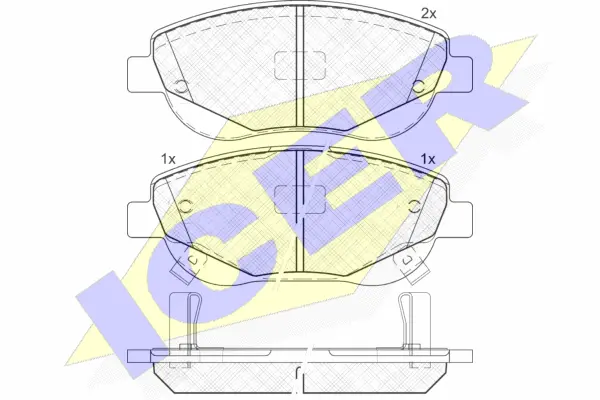 Brake Pad Set, disc brake (181944)