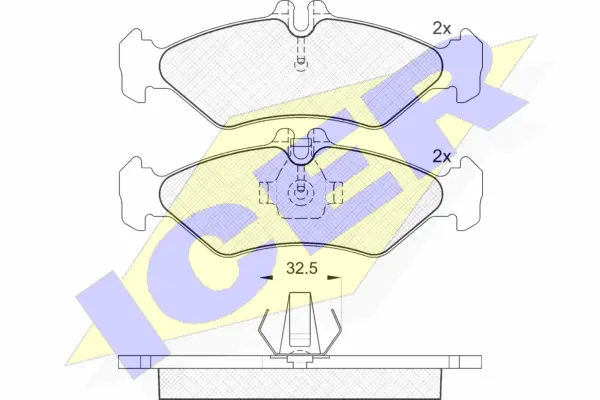 Brake Pad Set, disc brake (141102-046)