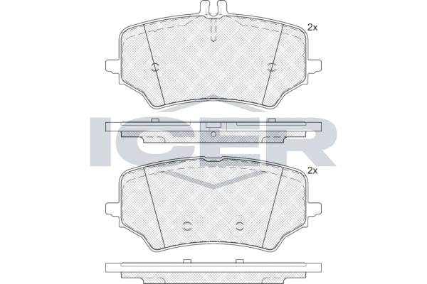 Brake Pad Set, disc brake (LM1523)