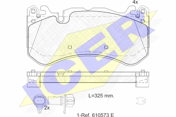 Brake Pad Set, disc brake (182079-203)