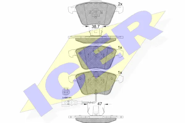 Brake Pad Set, disc brake (181653)