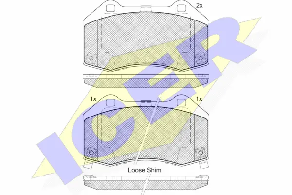 Brake Pad Set, disc brake (182132-200)