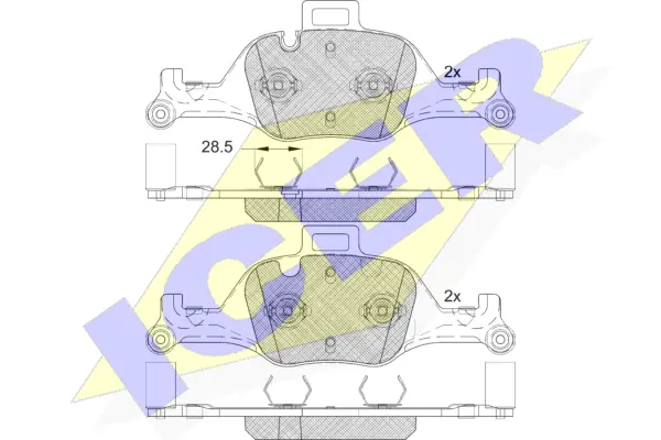 Brake Pad Set, disc brake (182291)