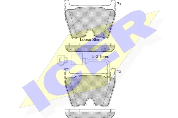 Brake Pad Set, disc brake (182113-203)