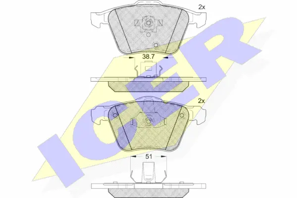 Brake Pad Set, disc brake (181655)