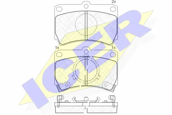 Brake Pad Set, disc brake (180611)