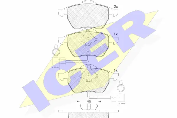 Brake Pad Set, disc brake (181191)