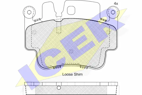Brake Pad Set, disc brake (181627)