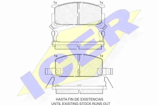 Brake Pad Set, disc brake (180585)