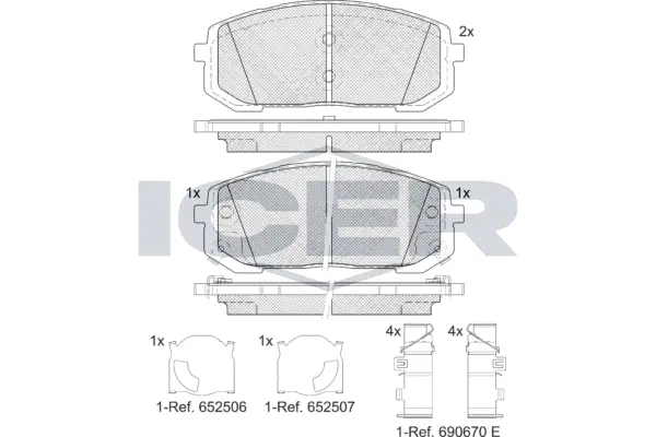 Brake Pad Set, disc brake (182419)