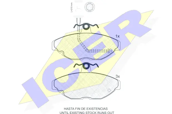 Brake Pad Set, disc brake (180455)