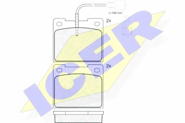 Brake Pad Set, disc brake (180260)