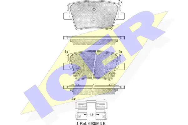 Brake Pad Set, disc brake (182379)