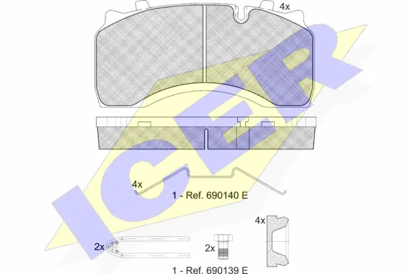Brake Pad Set, disc brake (151430-066)