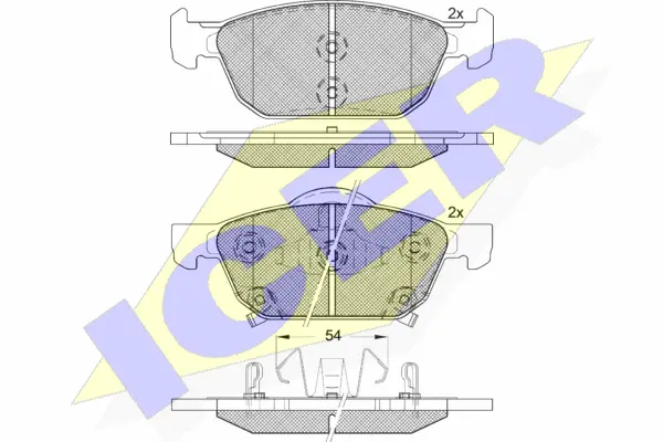 Brake Pad Set, disc brake (182183)
