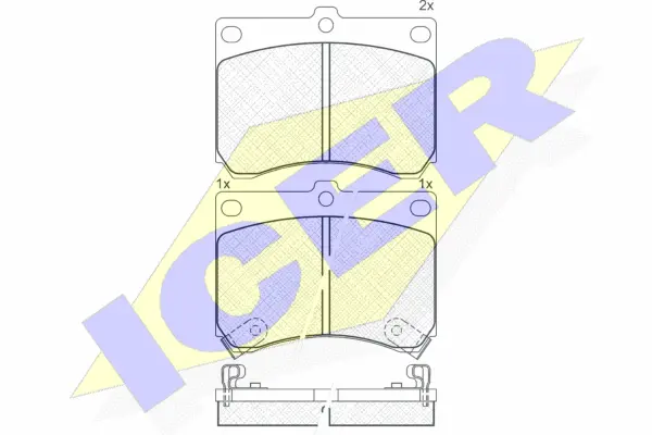 Brake Pad Set, disc brake (180879)