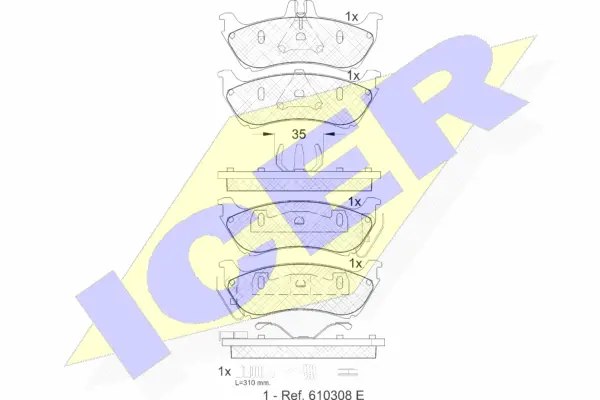 Brake Pad Set, disc brake (181392)