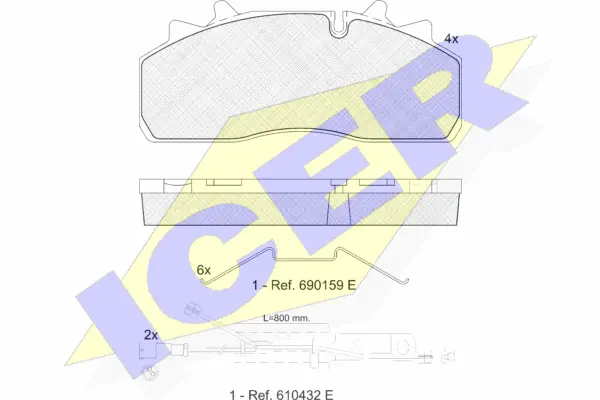 Brake Pad Set, disc brake (151623-225)